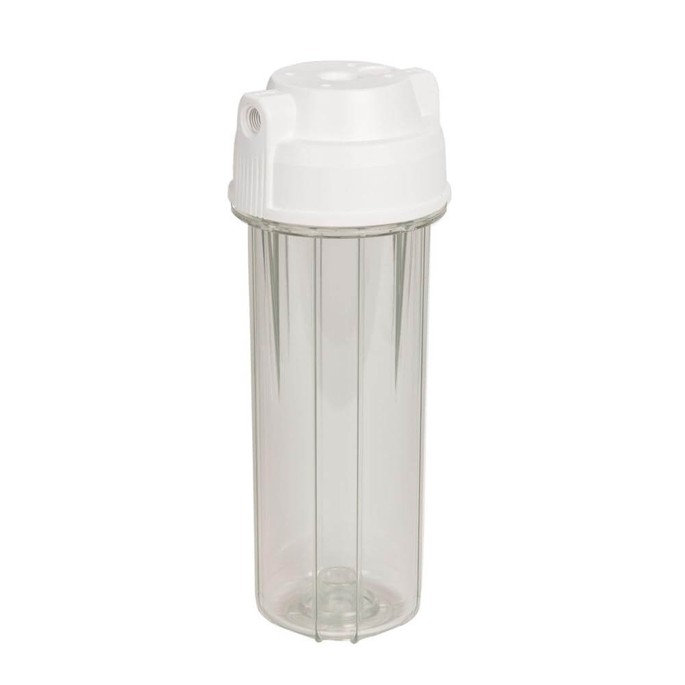 Carcasa transparenta de 10", filet de 1/4", compatibila cu cartusele clasice de 10"x2.5"