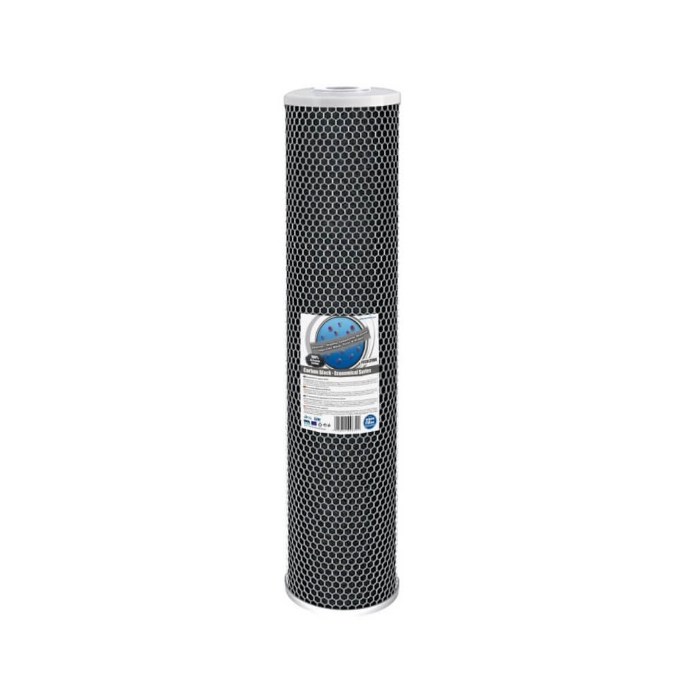 Cartus Big Blue 20" din carbune activat bloc, AquaFilter FCCBL20BB