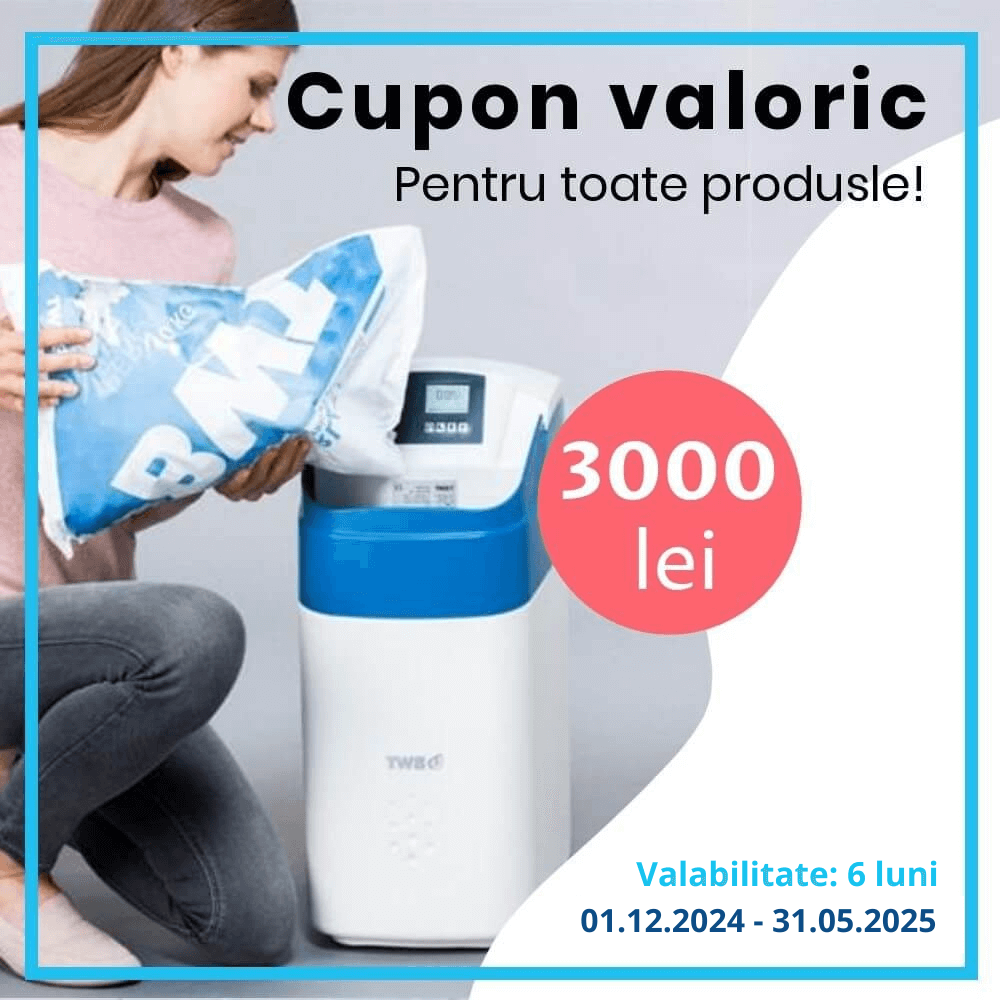 Cupon valoric de 3000 lei, valabil 6 luni, pentru comenzi online